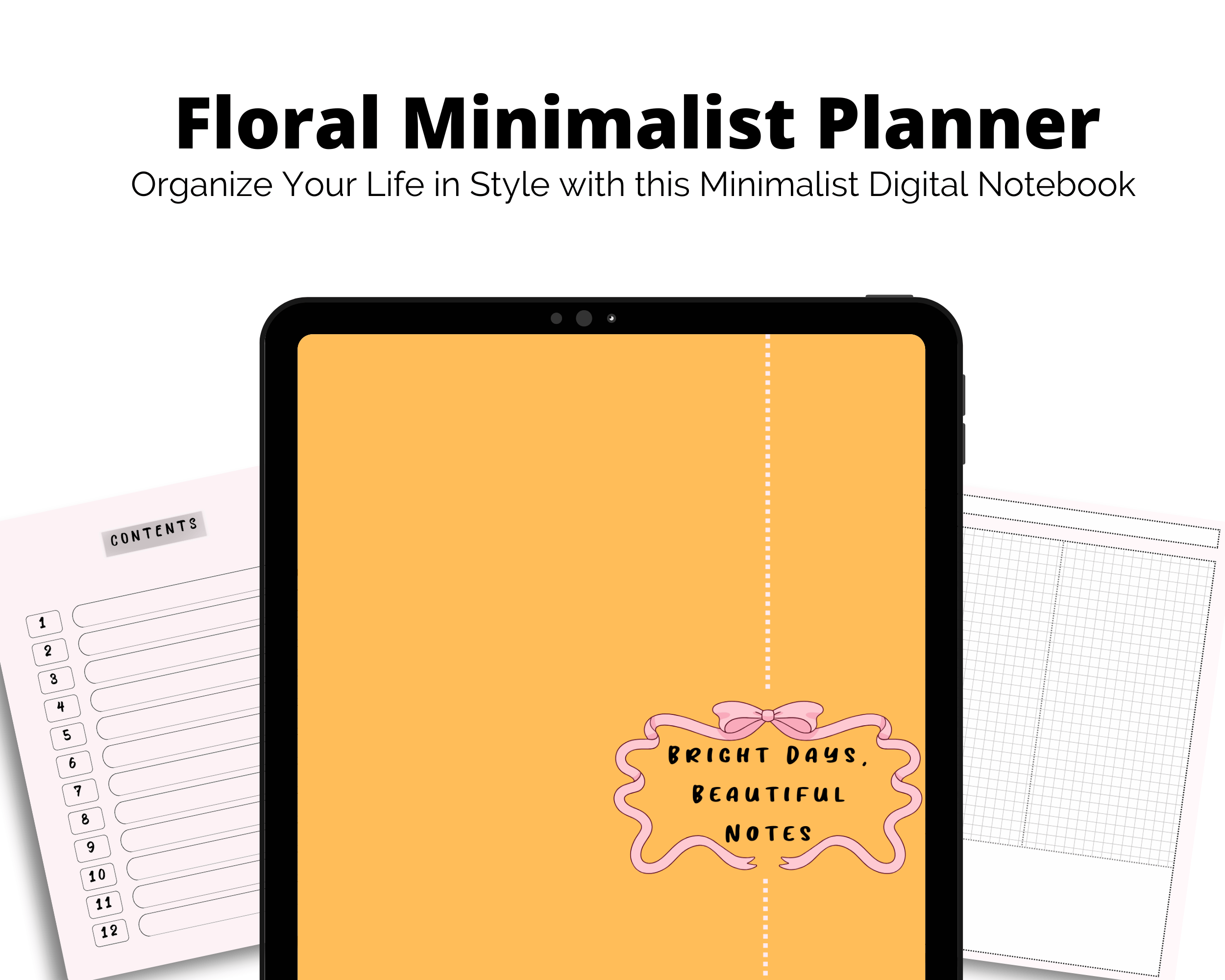 Minimalist Undated Digital Notebook - Image 3