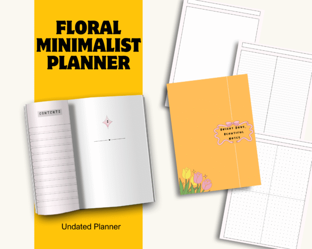 Minimalist Undated Digital Notebook