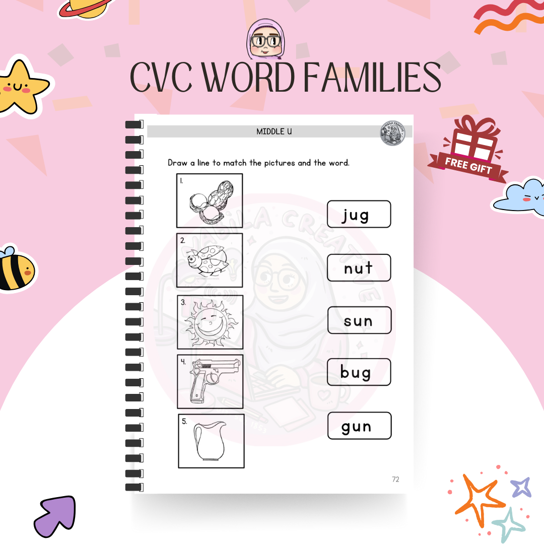 CVC WORD FAMILIES WORKBOOK - Image 7