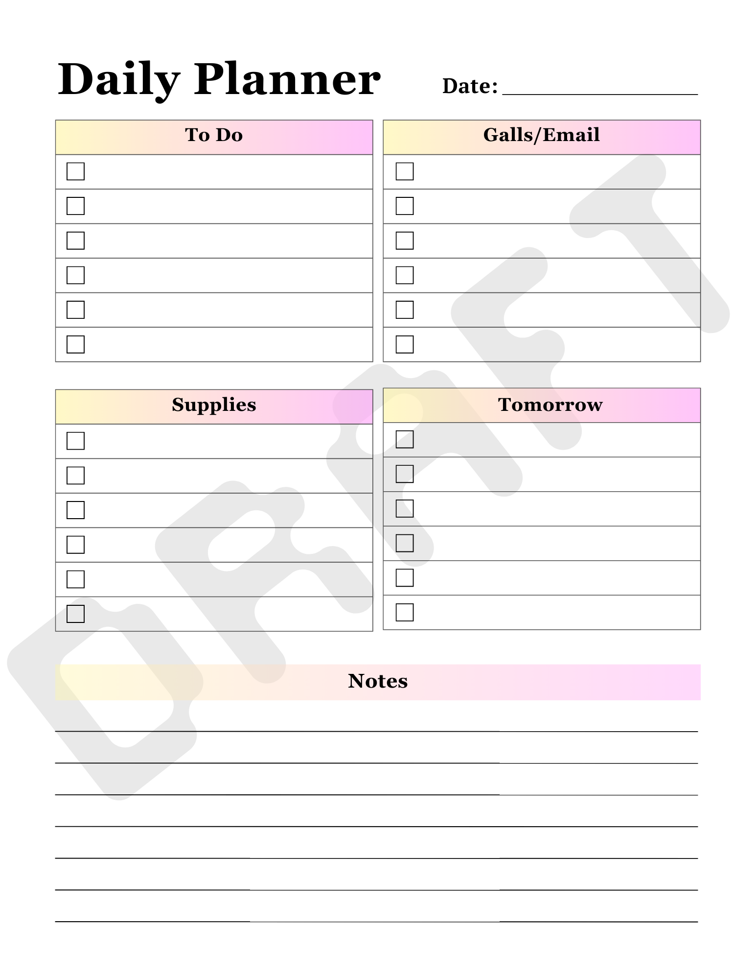Undated Teacher Planner PDF with Canva Template - Image 3