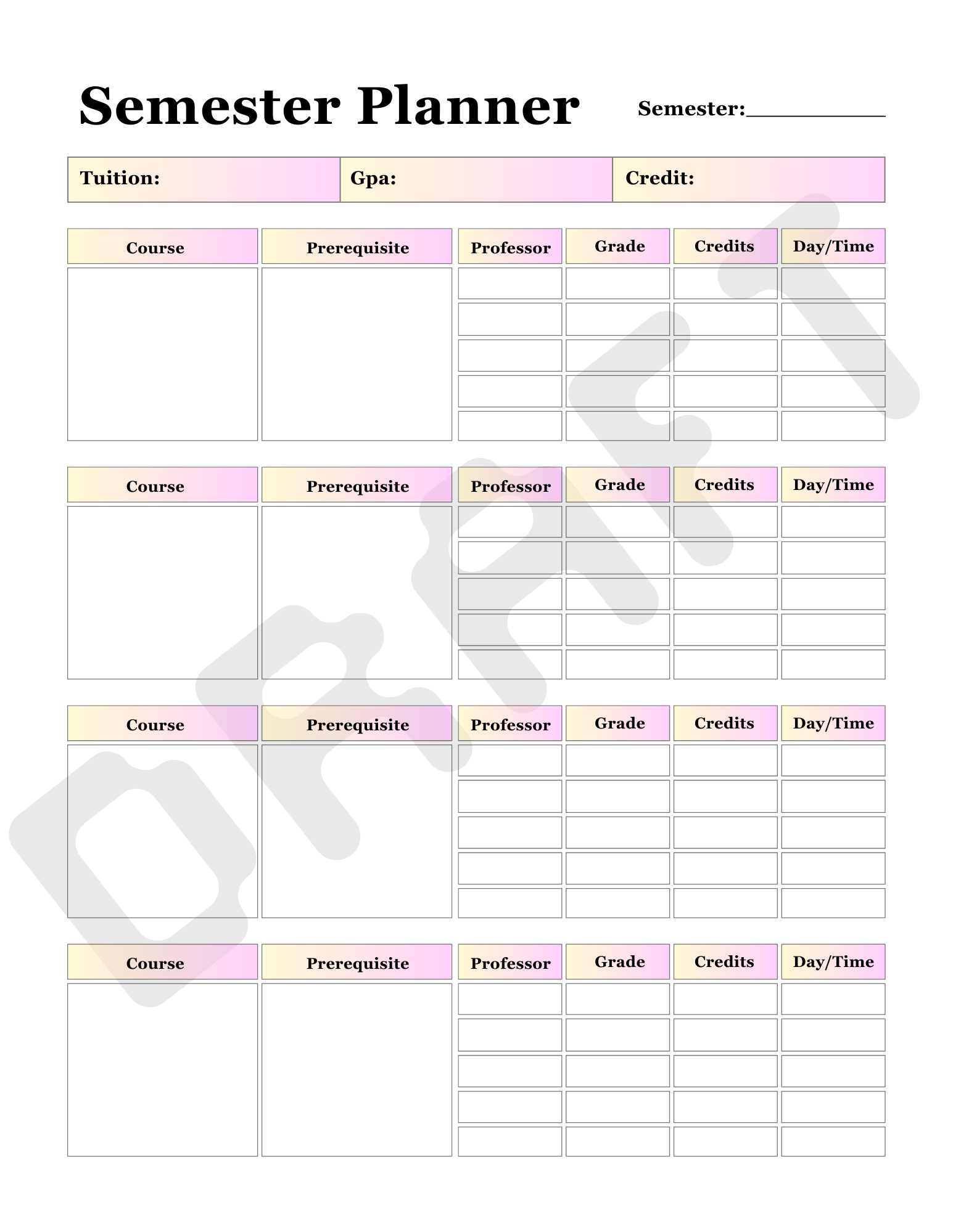 Undated Teacher Planner PDF with Canva Template - Image 6