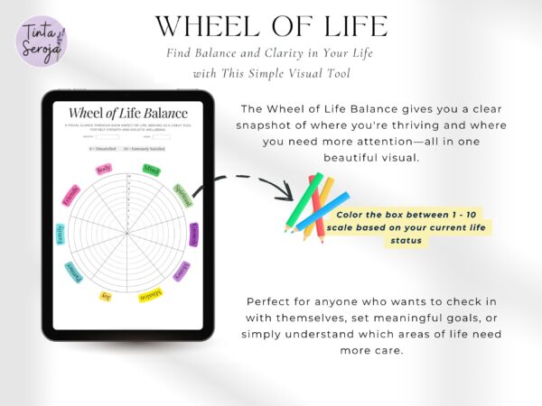 Wheel of Life Worksheet | Visual Life Audit Tool