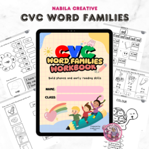 CVC WORD FAMILIES WORKBOOK