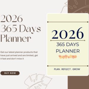 2026 Minimalist 365 Days Digital Life Planner