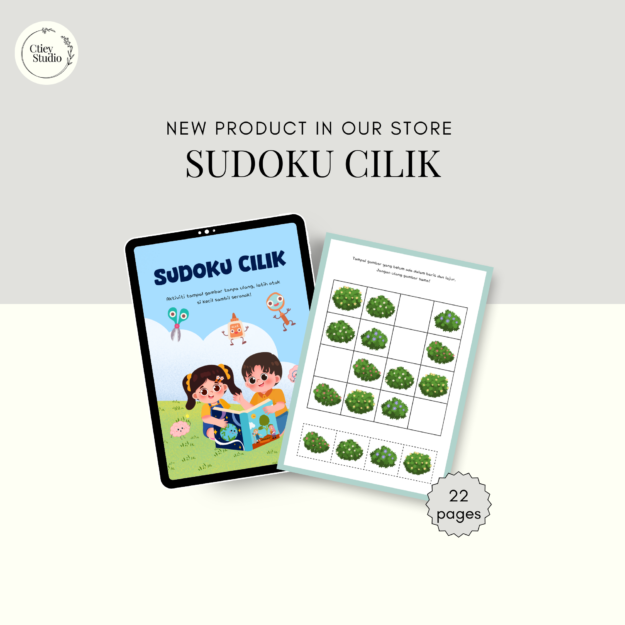 Sudoku Cilik - Aktiviti Tampal dan Susun Gambar